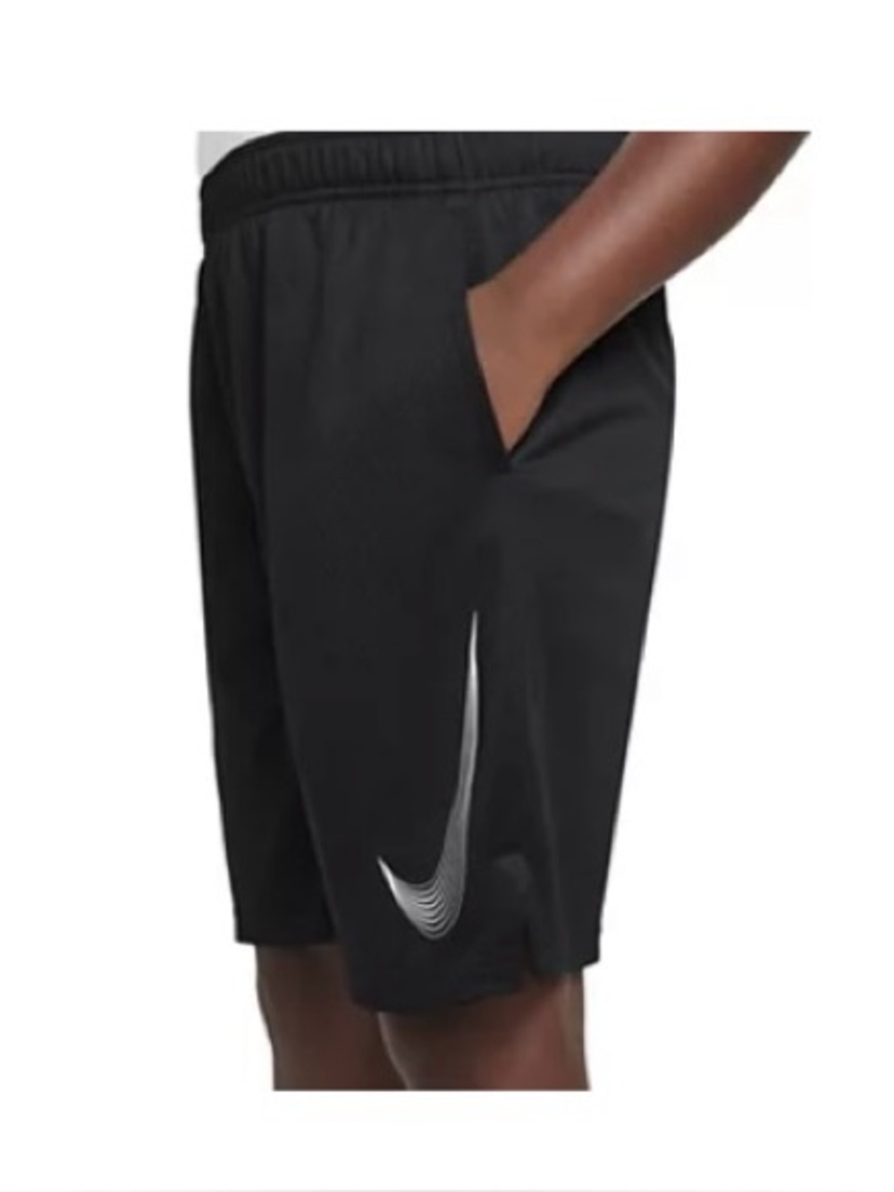 Nike Black Dri-FIT Boys Shorts (Size: XL+; Boys)